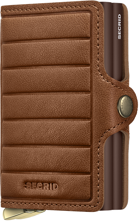 Secrid Twinwallet+ Emboss Lines Cognac