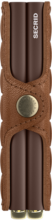 Secrid Twinwallet+ Emboss Lines Cognac