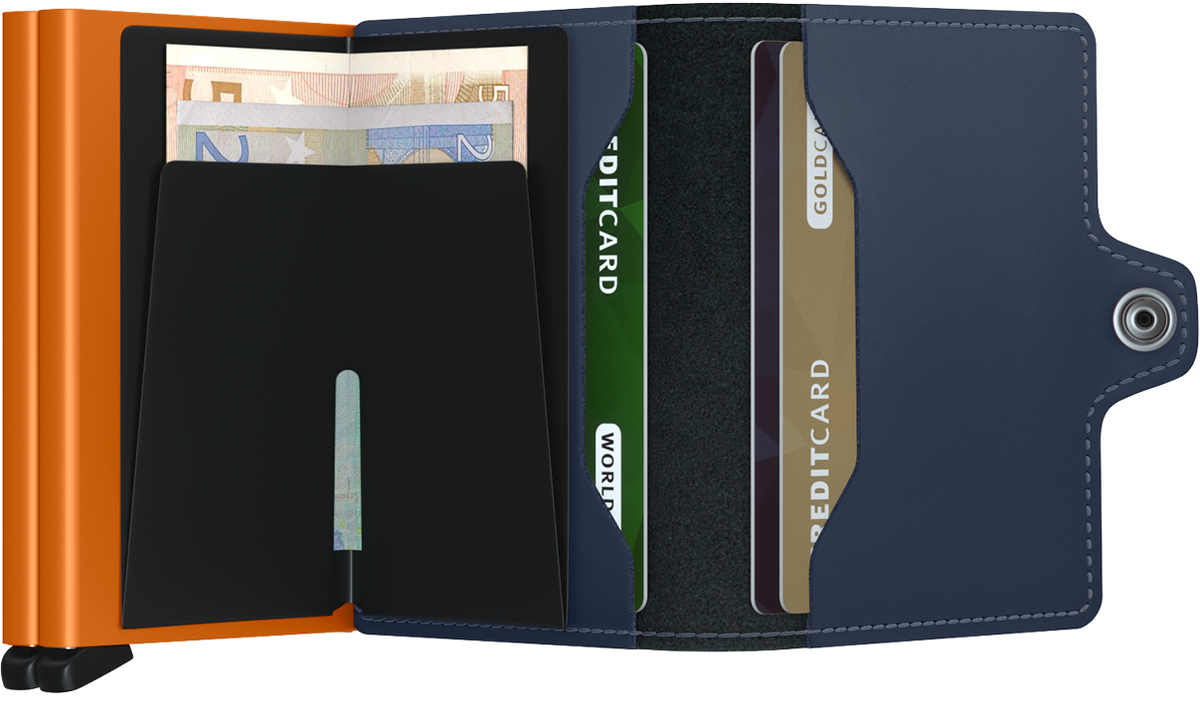 Secrid Twinwallet Matte Night Blue & Orange
